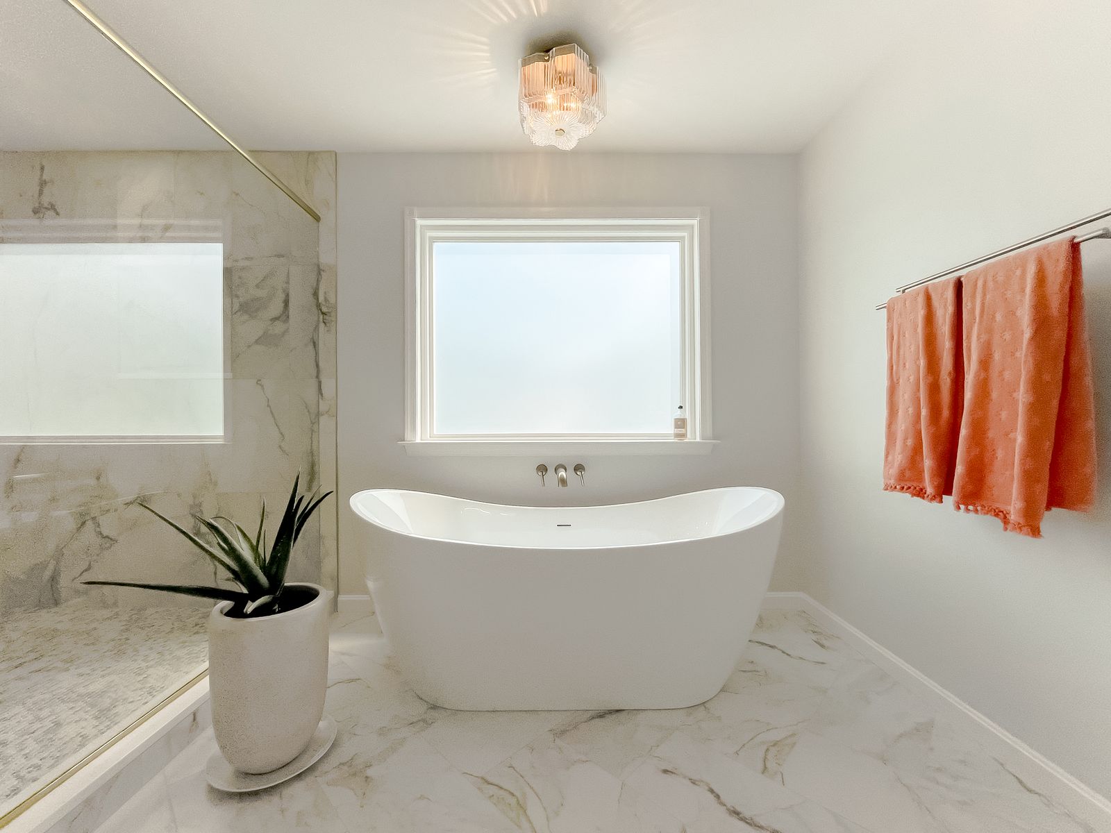 Builder-Grade to Luxury Bath by Shady Lane Construction, gallery photo 1