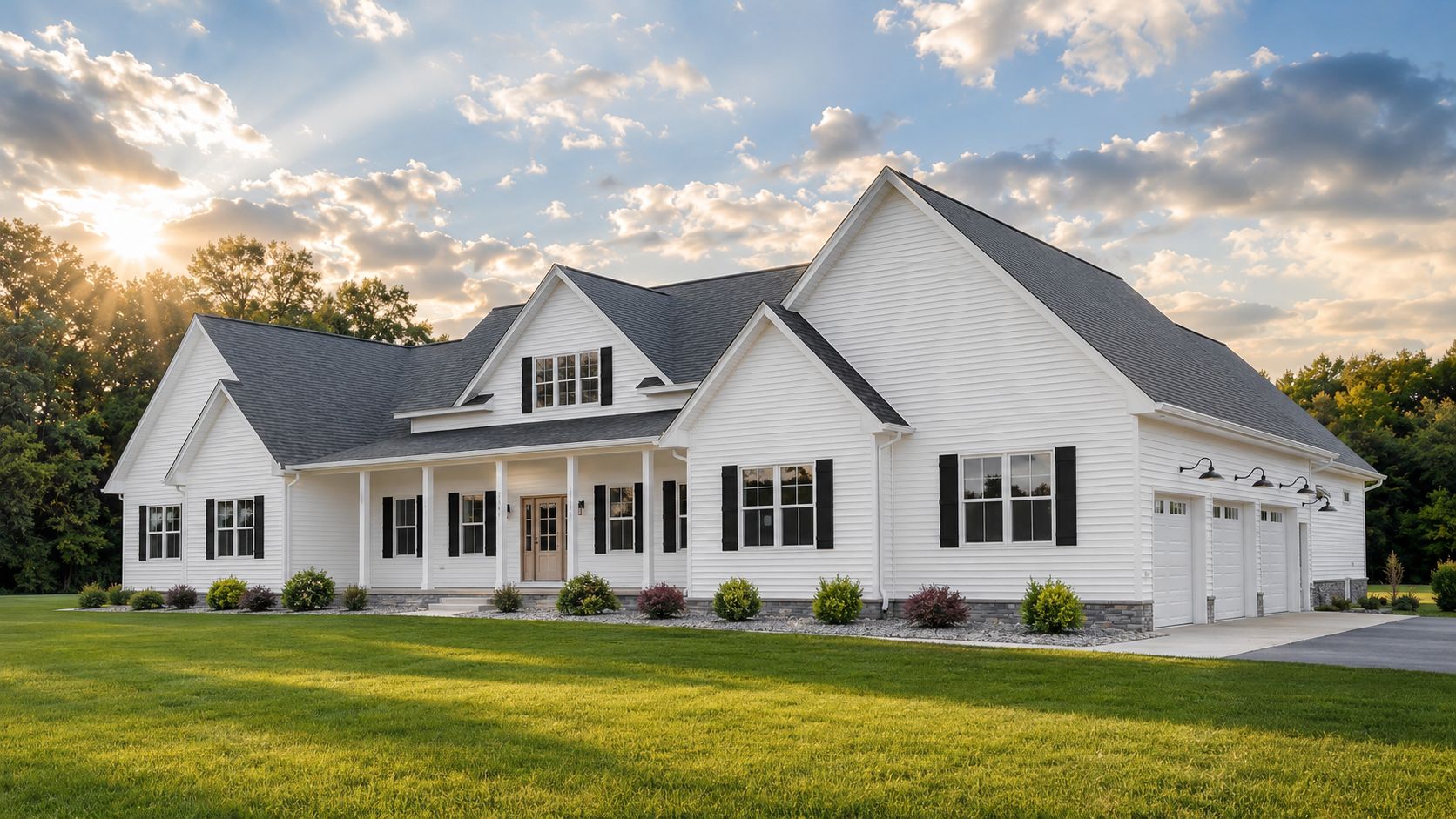 Julia's Knoll custom farmhouse in Southern Maryland