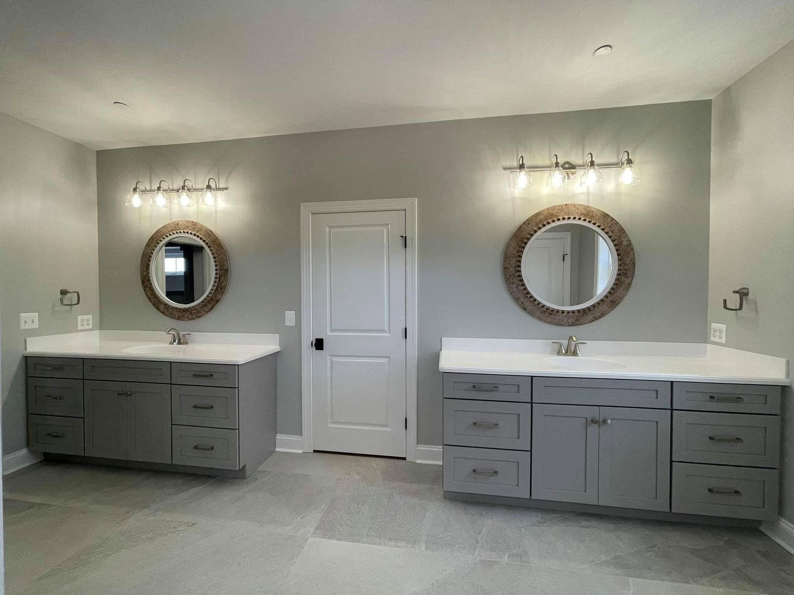 Master bath in the Prospect Hill custom home